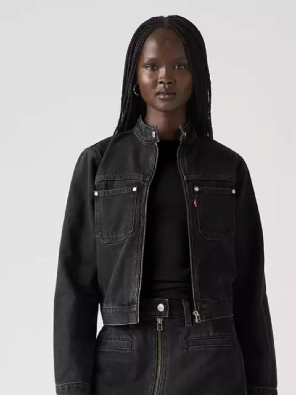 Levi's Moto Trucker Jacket - Black *NWT* - Picture 2 of 7